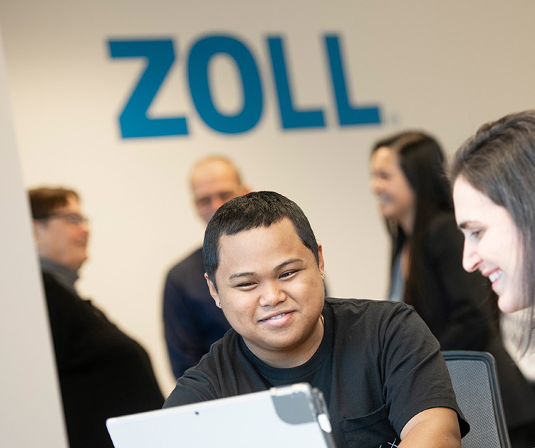 Enthusiastic employees at Zoll medical