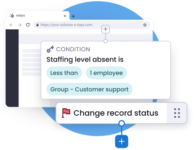 Minimal screenshot of the workflow builder with a focus on full system automation
