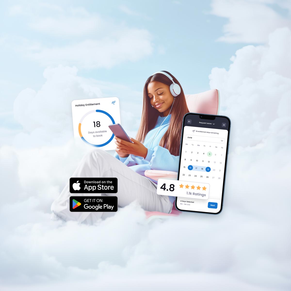 holiday clock in app