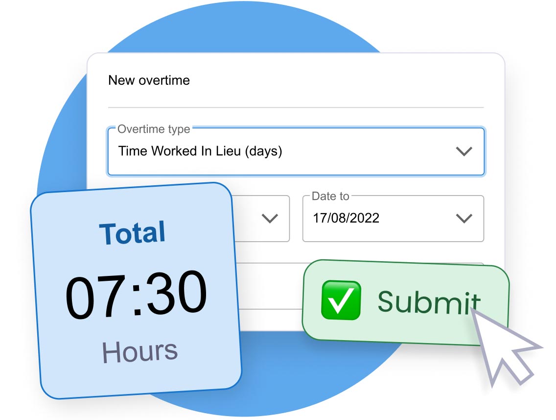 features - overtime and TOIL