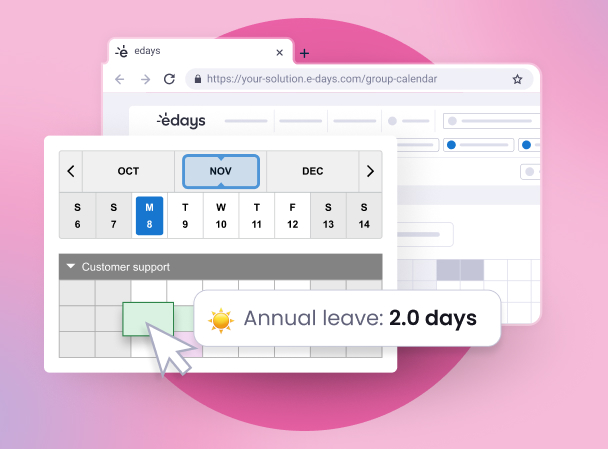group calendars for absence management